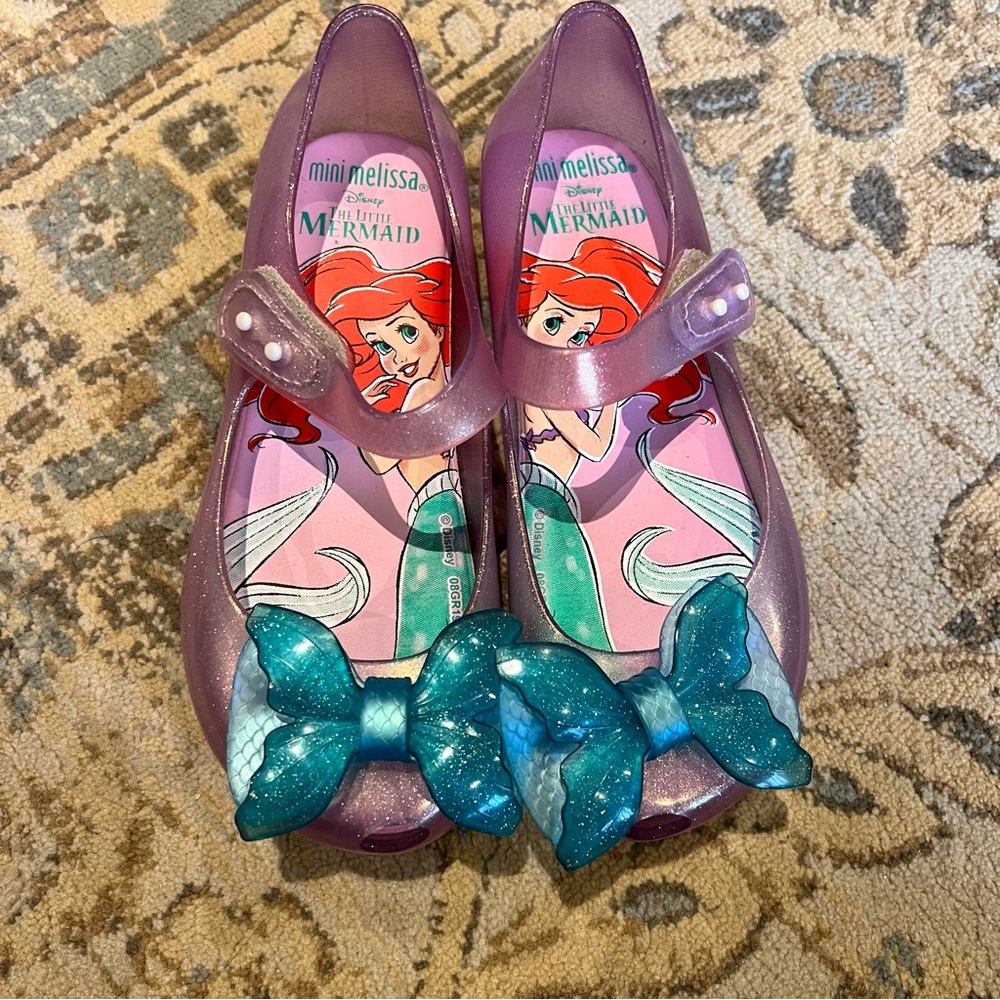 Mini Melissa Little Mermaid Purple Shoes